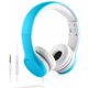 thumbnail image 1 of Auriculares para niños Yusonic con micrófono y conector de audio compartido, limitación de volumen, 1 of 3