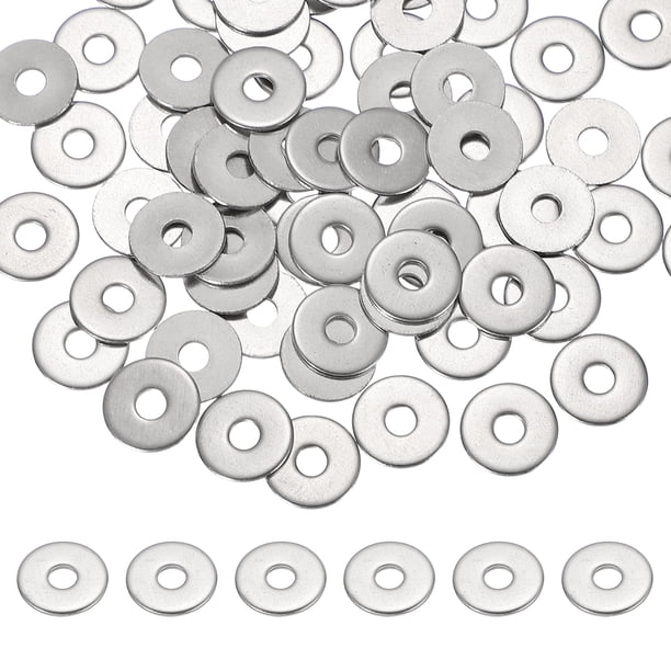Juego de arandelas metálicas Uxcell M3.5 x 12mm, 66 piezas de arandelas planas de acero inoxidable 304