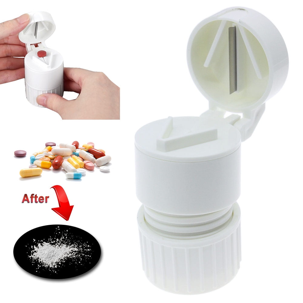 Onemayship Pill Cutter Powder Crusher Grinder splitter Medicine Storage Box