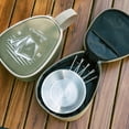 thumbnail image 3 of Vajilla portátil Wosthever de acero inoxidable plateada para cocinar al aire libre y cenar, 3 of 6