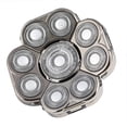 thumbnail image 3 of 9 Blades Floating Washable Electric Razor Replacement Heads for Men, 3 of 7
