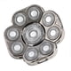 thumbnail image 3 of Cabezales de repuesto para afeitadoras eléctricas masculinas, 9 cuchillas, cabezal flotante reemplazable, lavable (plateado), 3 of 7