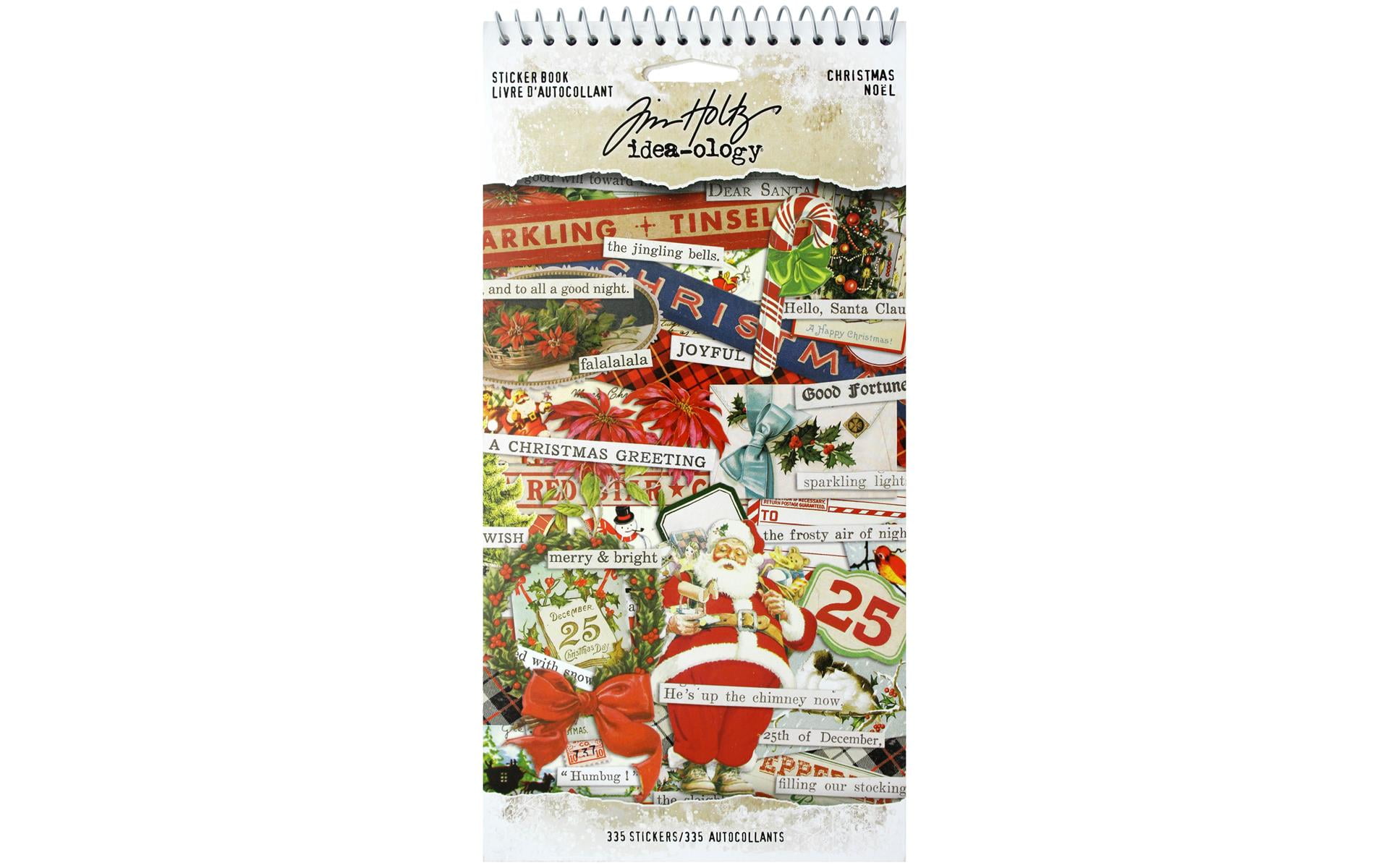 Tim Holtz Ideaology Christmas Sticker Book