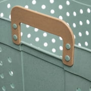 Mainstays Oval Flex Laundry Basket, Sage Plastic