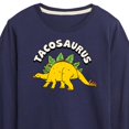 thumbnail image 3 of Instant Message - Tacosaurus - Taco Fan - Toddler & Youth Long Sleeve Graphic T-Shirt, 3 of 6