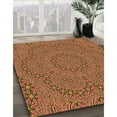 thumbnail image 2 of Ahgly Company Indoor Rectangle Patterned Orange Gold Area Rugs, 7' x 9', 2 of 6