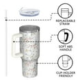 thumbnail image 4 of OBREWU Pioneer Flower Tumbler with Handle and Lid,Pioneer Flower 40oz Double Wall Vacuum Insulated Tumbler,Cups Gift for Women and Men, 4 of 7