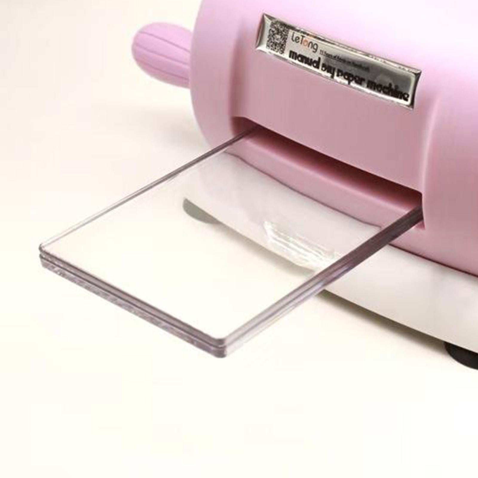 GUOOL Portable Manual Die Cutting & Embossing Machine for arts and crafts, Scrapbooking & Cardmaking , Kids Handmade for Hand Accout Album Diary Decorative - Pink