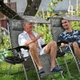 thumbnail image 2 of Ktaxon 2 Person Folding Zero Gravity Reclining Lounge Chairs Outdoor Beach Patio Yard-Gray, 2 of 7