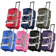 thumbnail image 4 of Olympia 26 Inch 8 Pocket U Shape Rolling Duffel Luggage Bag, Red, 4 of 4