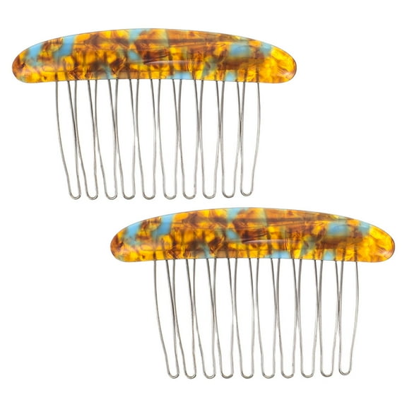 Niceauty 2Pcs Small French Hair Combs with Scalp Friendly Design for Comfortable Styling