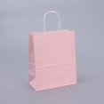 thumbnail image 3 of Bolsas de regalo de papel Kraft con asas, 10/20/30/50 unidades, para compras, manualidades, color marrón y blanco, para fiestas, suministros navideños, 3 of 5