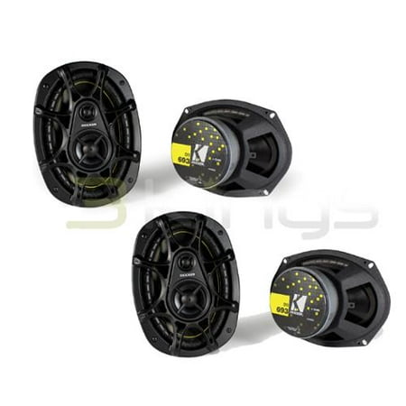 2) New Pairs Kicker Ds693 6X9" 560W 3-Way Car Audio Car Speakers 6X9 11Ds693