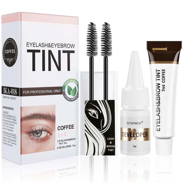 Kit de pestañas y cejas Duoffanny 2 en 1, color para pestañas y cejas, 7 ml