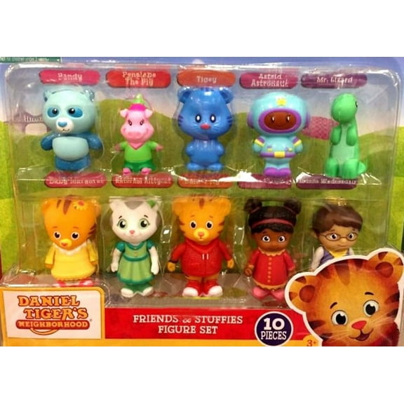 Daniel Tiger's Neighborhood Friends & Stuffies Mini Figure 10-Pack Set