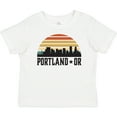 thumbnail image 3 of Inktastic Portland Oregon Skyline Retro Sunset Boys or Girls Baby T-Shirt, 3 of 5
