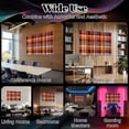 thumbnail image 7 of 8 Pack Art Acoustic Panels Sound Absorbing Dark blue orange tone plaid graphic tartan fashion Decorative Soundproof Wall Panels Self Adhesive for Nursery Game Room Bedroom 48"x32", 7 of 7