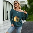 thumbnail image 4 of Women Oversized Off-The-Shoulder Slouchy Sweatshirt, 4 of 4
