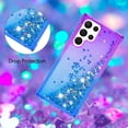 thumbnail image 5 of Case for Samsung Galaxy S21 Ultra, Galaxy S21 Ultra Case Liquid Cute Glitter Heavy Duty Shockproof Soft TPU Protective for Girls Women Phone Case for Samsung Galaxy S21 Ultra Gradient Purple, 5 of 12