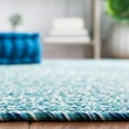 thumbnail image 5 of SAFAVIEH Braided Gino Distressed Machine Washable Reversible Area Rug, Teal/Green, 3' x 3' Square, 5 of 9