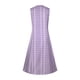thumbnail image 4 of ICHUANYI ClearanceWomen's Fashion Casual Sleeveless V-Neck Button Striped Print Pocket Maxi Dress(Purple, XL) ICHUANYI WER20232080503468, 4 of 8