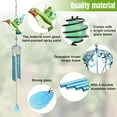 thumbnail image 6 of LINLIN Hummingbird Wind Chimes, Outdoor Windchimes Indoor Stained Glass Wind Chime, Portable Metal Garden Wind Chimes for Window, Home, Garden, Yard, Patio, Lawn Decoration, 6 of 7