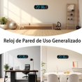 thumbnail image 2 of Necomi Reloj de Pared Digital LED, Pantalla Grande de 14 Pulgadas, 10 Niveles de sensibilidad autom&aacute;tica a la luz, Reloj Grande con Fecha, d&iacute;a de la Semana y Temperatura, 2 of 7