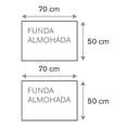 thumbnail image 3 of Funda Para Almohada Home Trends Beige 2 Piezas Estandar, 3 of 4