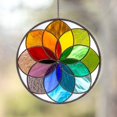 thumbnail image 3 of Overlap Colors Wind Spinner Yard Art Garden Hanging Decoration, 3 of 8