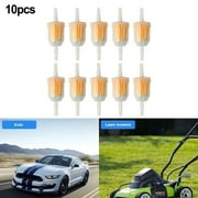 10 Pcs 1/4\ 6mm/8mm Inline Fuel Filter for Small Engine Lawn Garden Mower