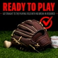 thumbnail image 6 of Franklin Sports RTP Pro Baseball Glove - Adult + Youth Fielding Mitt - 11" Righty - Brown, 6 of 7