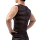 thumbnail image 4 of Penkiiy Soft Mesh Striped Tank Tops Chaleco de ropa interior de fitness sin mangas, 4 of 5