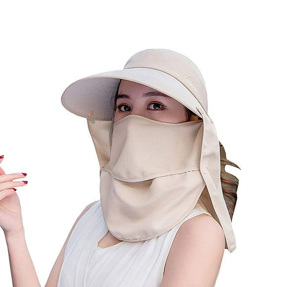 Al aire libre UPF 50+ protección solar UV impermeable transpirable cara cuello solapa cubierta plegable sombrero para el sol para hombres/mujeres