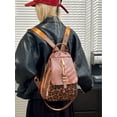 thumbnail image 5 of PRIYAL Laptop Backpack for Women Travel Leather Backpack Work Computer Backpacks for Business Black With Leopard, 5 of 8