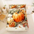 thumbnail image 5 of Manfei Thanksgiving Print King Sheets,Minimalist Skull Bedding,4-Piece,1 Flat Sheet,1 Fitted Sheet and 2 Pillowcases, 5 of 6
