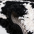 thumbnail image 5 of SAFAVIEH Dallas Logan Geometric Shag Runner Rug, Black/Ivory, 2'3" x 8', 5 of 8