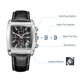 thumbnail image 3 of Reloj de cuarzo rectangular luminoso con cronógrafo analógico de negocios para hombre con estilo, 3 of 7