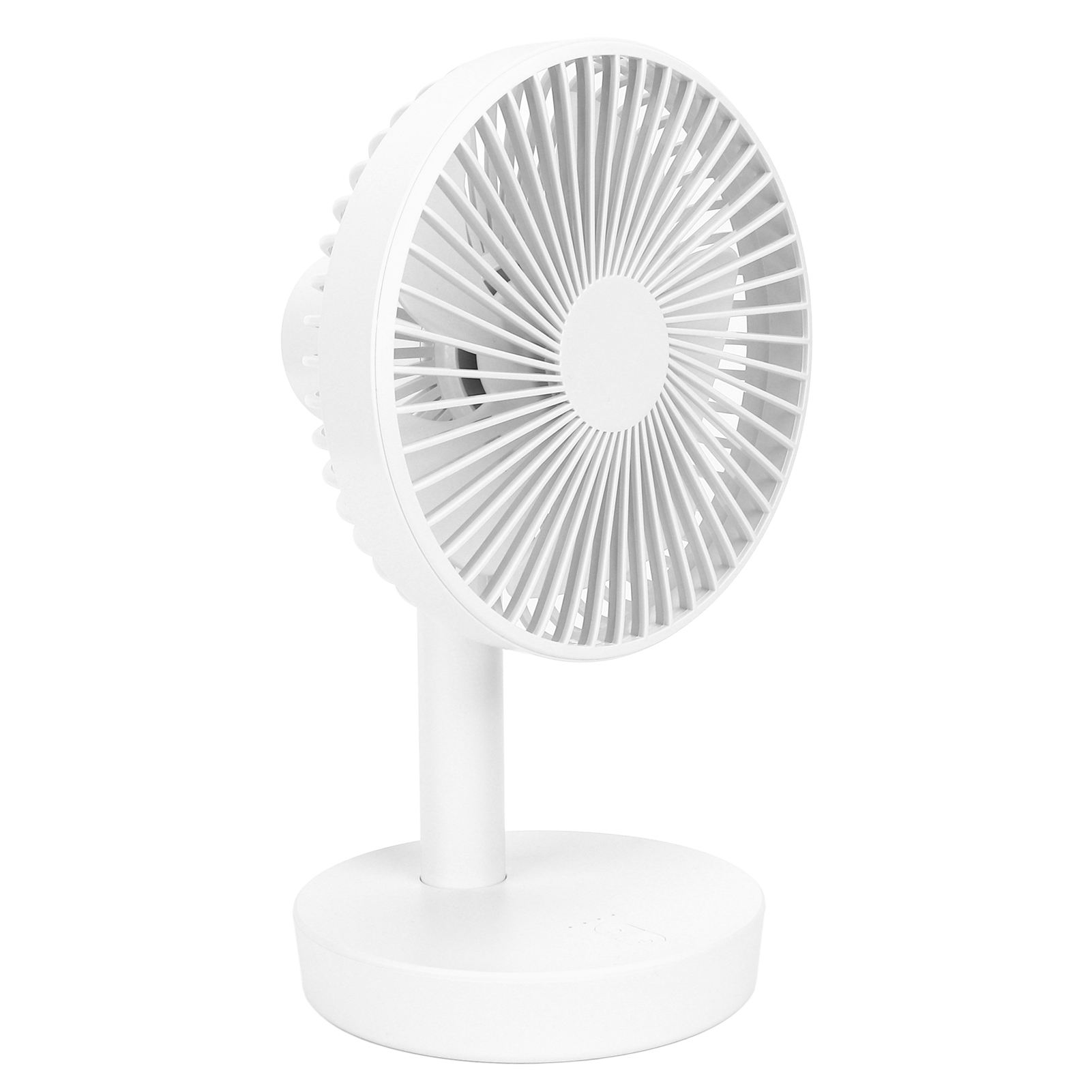 3 Speed USB Desktop Oscillating Fan 5 Blade Gentle Wind Small Personal ...