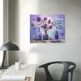 thumbnail image 3 of EastSmooth Farmhouse Lavender Flower Bathroom Decor Wall Art Rustic Country Butterfly Purple Window Beach Pictures Wall Decor Canvas Painting Prints Artwork Decorations Framed For Bedroom Bathroom, 3 of 4