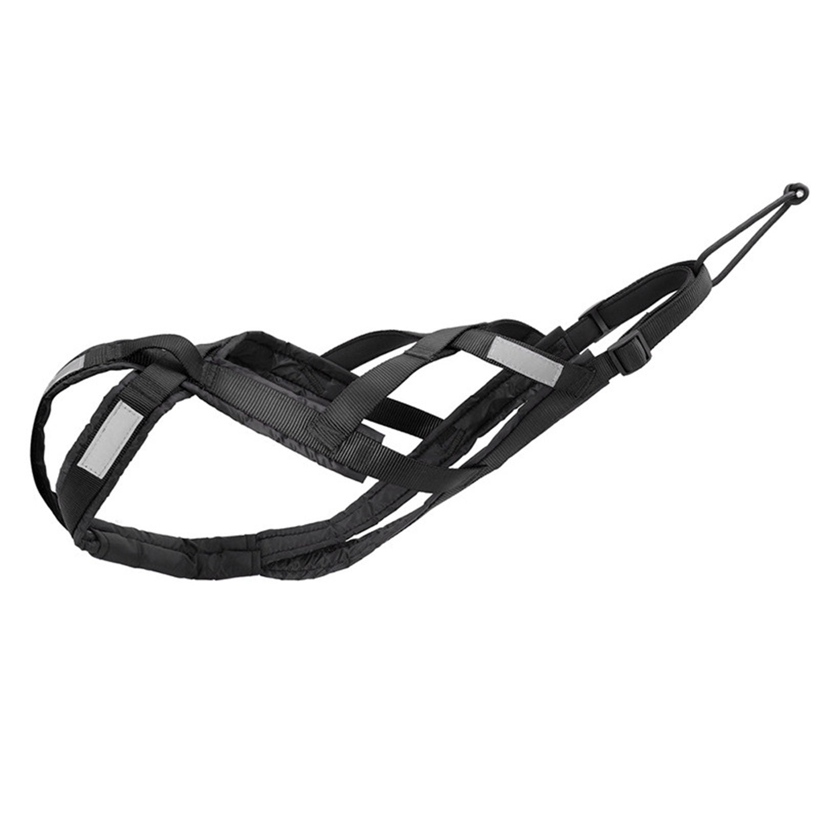 Ergonomic Dog Sledge Harness for Large Breeds Reflective Pet Sledding Skijoring Harness High Strength Chest Strap