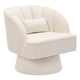 thumbnail image 1 of Yeshouse Sillón giratorio moderno, tapizado, con respaldo medio, almohada y rotación de 360°, sillón de lectura tapizado con brazos para dormitorio y sala de estar, 1 of 8