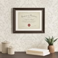 thumbnail image 2 of DesignOvation Bagnell 8.5" x 11" Brown Document Frame, 2 of 10