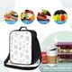 thumbnail image 4 of Fotbe Snowflake Minimalist Lonchera Bolsa de Almuerzo para Hombres y Mujeres, Lonchera de Gran Capacidad, Bolsa de Almuerzo Reutilizable, Bolsa Térmica Aislante, 4 of 7