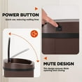 thumbnail image 5 of CL.HPAHKL 13 Gallon Kitchen Trash Can, Touchless Motion Sensor Trash Can 50 Liter High-Capacity Automatic Trash Cans Stainless Steel Garbage Can with Lid for Home Bathroom Bedroom Office, Brown, 5 of 7