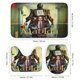 thumbnail image 3 of Matilda-theme 4-Piece Shower Curtain Set with Rugs, Waterproof Bathroom Decor Set Includes Bath Mat, U-Shaped Rug, Toilet Lid Cover and Curtain with Hooks, 3 of 6
