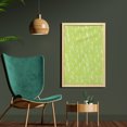 thumbnail image 2 of Leaf Wall Art with Frame, Pattern with Leaves in the Springtime Greenery Bushes Ecology Garden Growth, Printed Fabric Poster for Bathroom Living Room, 23" x 35", Apple Green White, by Ambesonne, 2 of 2