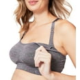 thumbnail image 5 of Cake Maternity Cotton Candy Wirefree Nursing Bra for Breastfeeding, Seamless Maternity Sleep Bra, Charcoal Fleck, X-Large, 5 of 6