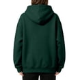 thumbnail image 6 of UDAUDU Women Oversized Hoodie Long Sleeve Fleece Y2K Hoodie with Kangaroo Pockets Casual Fall Trendy Sweatshirts Preppy Sweatshirt Dark Green XL, 6 of 6