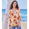 thumbnail image 4 of Atlas For Women - Blusa Floral de Crepé para Mujer (Coral), 4 of 4
