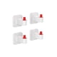 thumbnail image 1 of Ganchos de pared adhesivo fuerte Advancent 4 piezas bolsa sin costuras para Almacenamiento y organización del hogar Blanco rojo HA079961-04, 1 of 6
